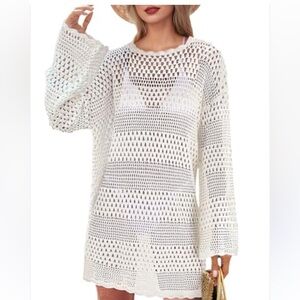Q Women's Knit Beach Coverup Sweater